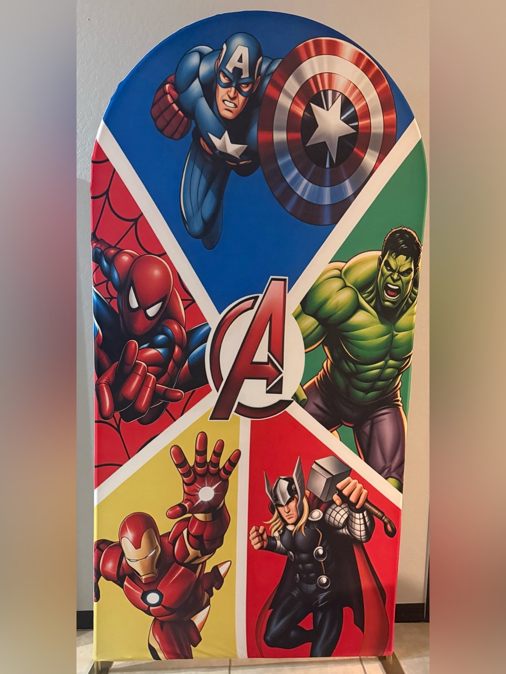 Avengers Birthday Arch Backdrop Cover